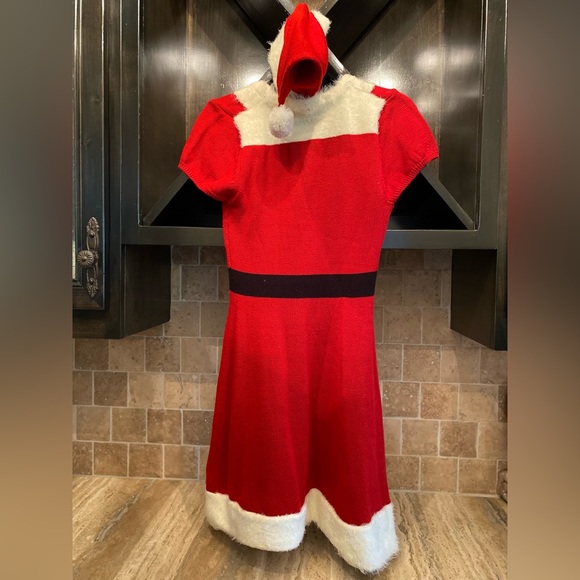 POOF: Mrs Claus Christmas Sweater Dress - Picture 2 of 4